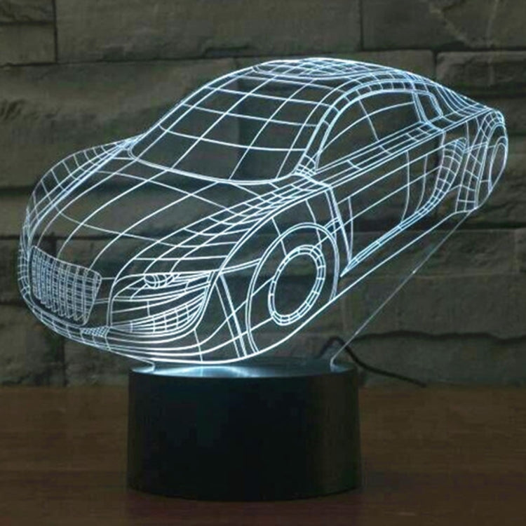 Car Style 3D Touch Switch Control LED Light , 7 Color Discoloration Creative Visual Stereo Lamp Desk Lamp Night Light - Novelty Lighting by PMC TechLife | Online Shopping South Africa | PMC TechLife | Buy Now Pay Later Mobicred