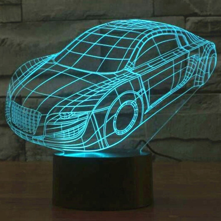 Car Style 3D Touch Switch Control LED Light , 7 Color Discoloration Creative Visual Stereo Lamp Desk Lamp Night Light - Novelty Lighting by PMC TechLife | Online Shopping South Africa | PMC TechLife | Buy Now Pay Later Mobicred