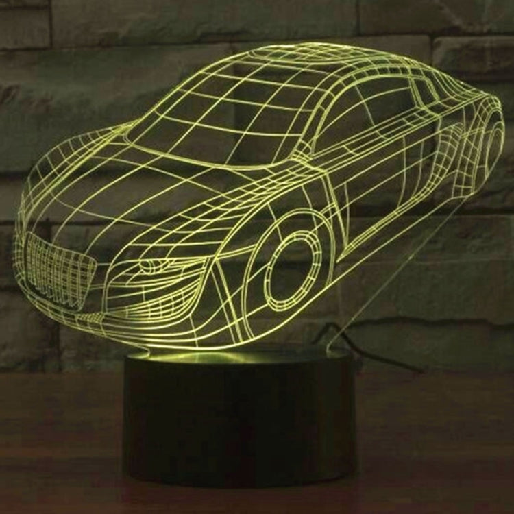 Car Style 3D Touch Switch Control LED Light , 7 Color Discoloration Creative Visual Stereo Lamp Desk Lamp Night Light - Novelty Lighting by PMC TechLife | Online Shopping South Africa | PMC TechLife | Buy Now Pay Later Mobicred