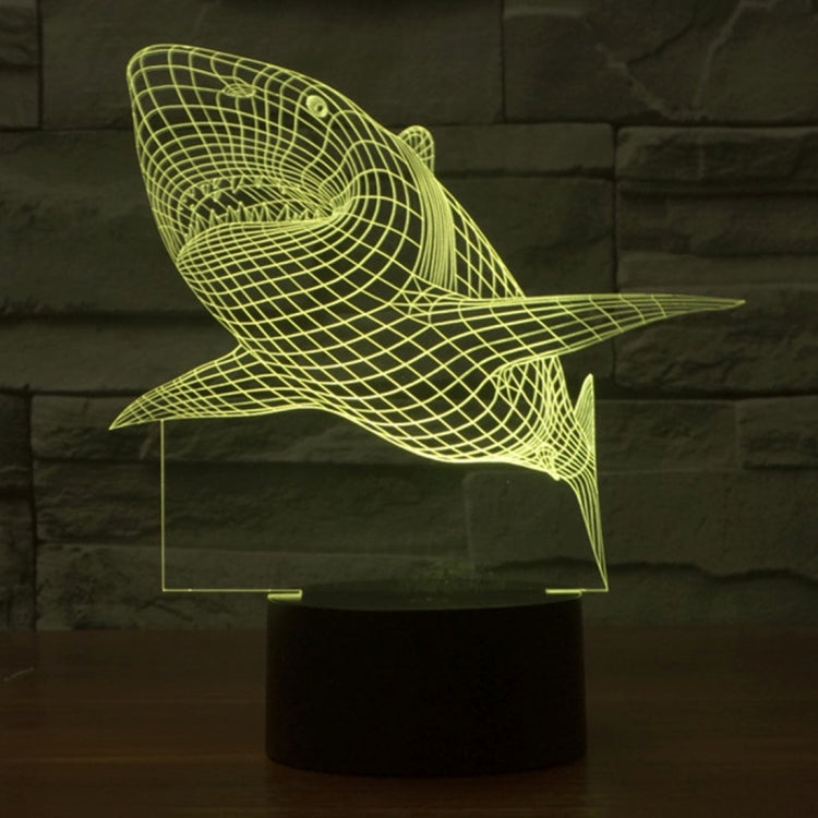 Shark Style 3D Touch Switch Control LED Light , 7 Color Discoloration Creative Visual Stereo Lamp Desk Lamp Night Light - Novelty Lighting by PMC TechLife | Online Shopping South Africa | PMC TechLife | Buy Now Pay Later Mobicred