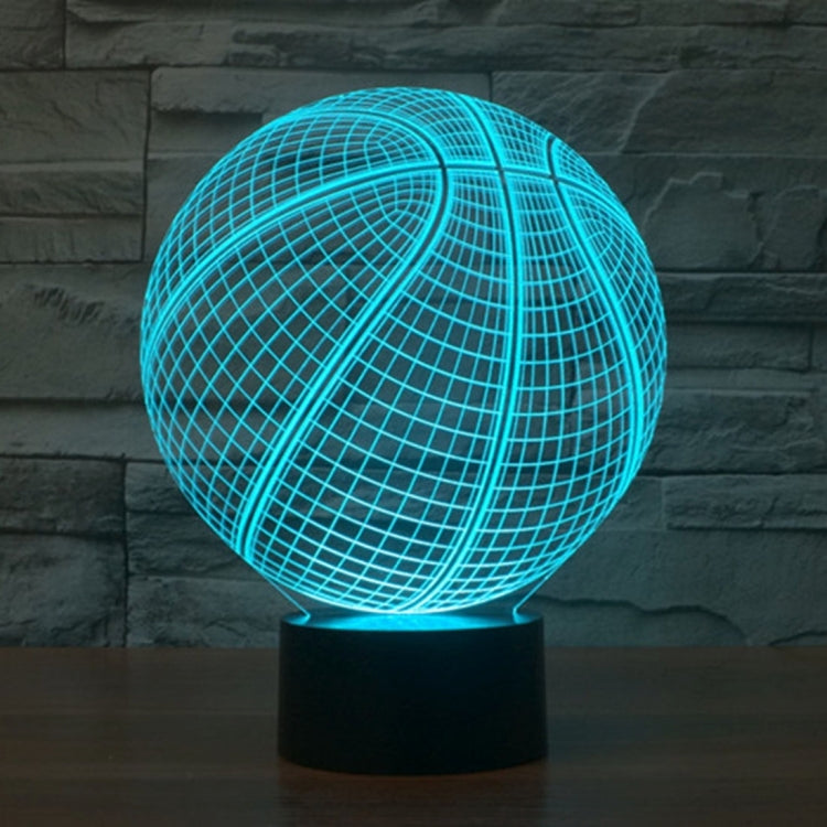 Basketball Style 3D Touch Switch Control LED Light , 7 Color Discoloration Creative Visual Stereo Lamp Desk Lamp Night Light - Novelty Lighting by PMC TechLife | Online Shopping South Africa | PMC TechLife | Buy Now Pay Later Mobicred