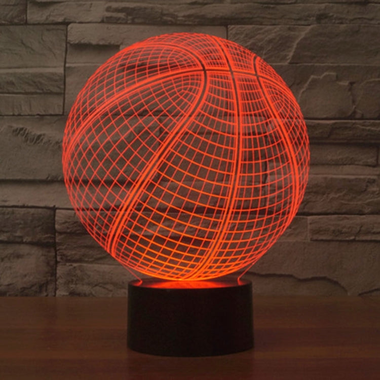 Basketball Style 3D Touch Switch Control LED Light , 7 Color Discoloration Creative Visual Stereo Lamp Desk Lamp Night Light - Novelty Lighting by PMC TechLife | Online Shopping South Africa | PMC TechLife | Buy Now Pay Later Mobicred