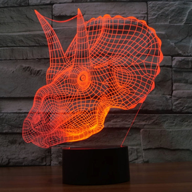 Dinosaur Style 3D Touch Switch Control LED Light , 7 Color Discoloration Creative Visual Stereo Lamp Desk Lamp Night Light - Novelty Lighting by PMC TechLife | Online Shopping South Africa | PMC TechLife | Buy Now Pay Later Mobicred