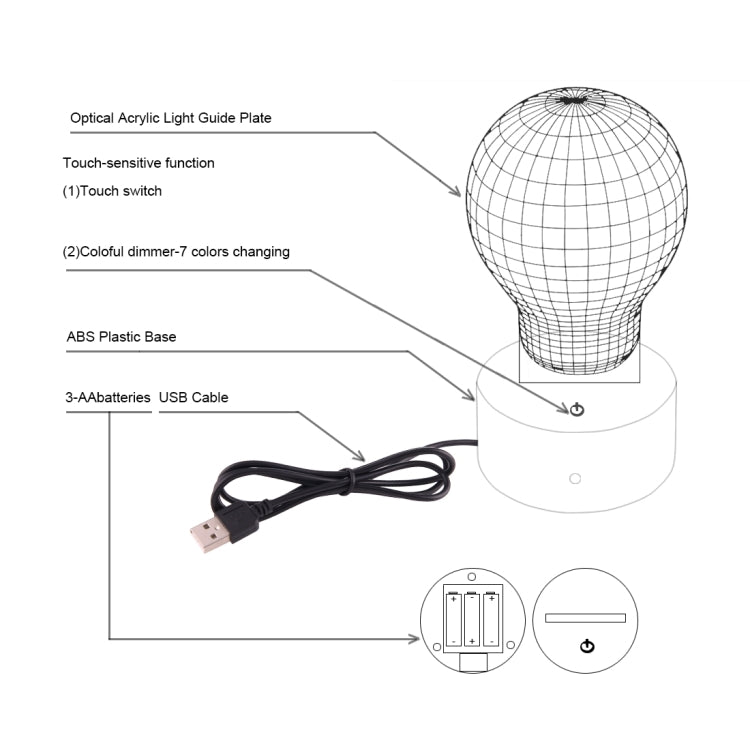 Dolphin Jump Style 3D Touch Switch Control LED Light , 7 Color Discoloration Creative Visual Stereo Lamp Desk Lamp Night Light - free shipping - PMC TechLife - Order now!