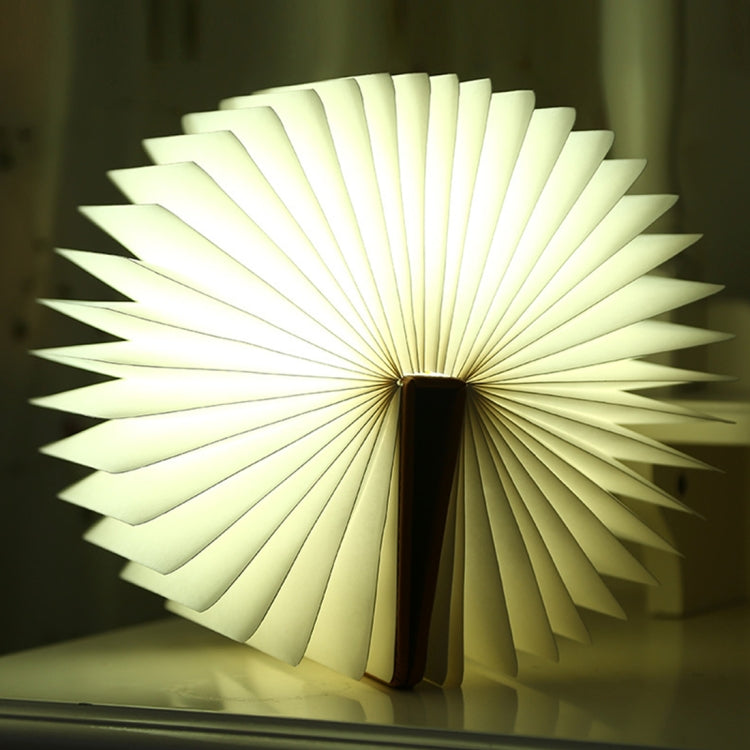 Foldable Pages RGB + Warm White Light Book Shape LED Light , Creative Portable USB Charging Big Size Night Light(Brown) - Night Lights by PMc TechLife | Online Shopping South Africa | PMc TechLife | Buy Now Pay Later Mobicred