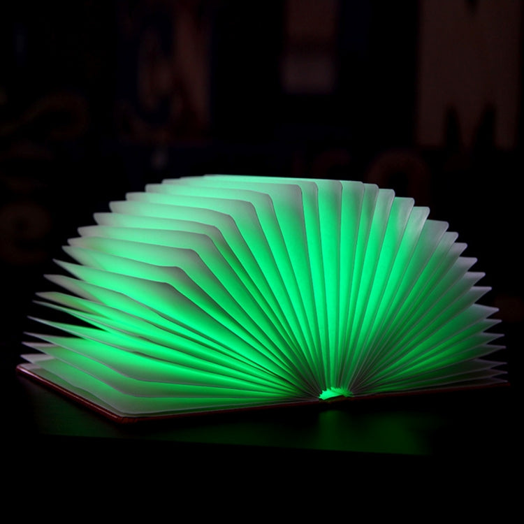 Foldable Pages RGB + Warm White Light Book Shape LED Light , Creative Portable USB Charging Big Size Night Light(Brown) - Night Lights by PMc TechLife | Online Shopping South Africa | PMc TechLife | Buy Now Pay Later Mobicred