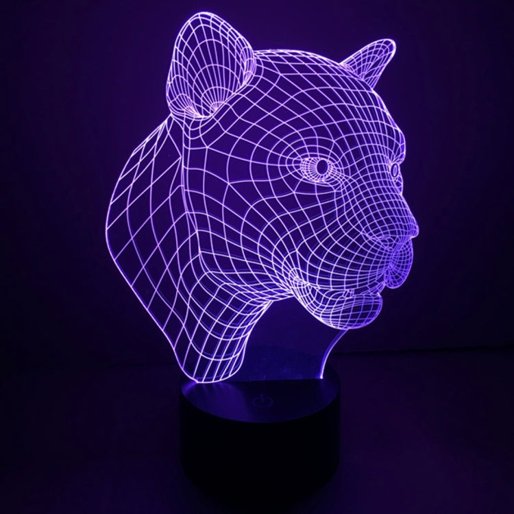 Leopard Style 3D Touch Switch Control LED Light , 7 Color Discoloration Creative Visual Stereo Lamp Desk Lamp Night Light - Novelty Lighting by PMC TechLife | Online Shopping South Africa | PMC TechLife | Buy Now Pay Later Mobicred