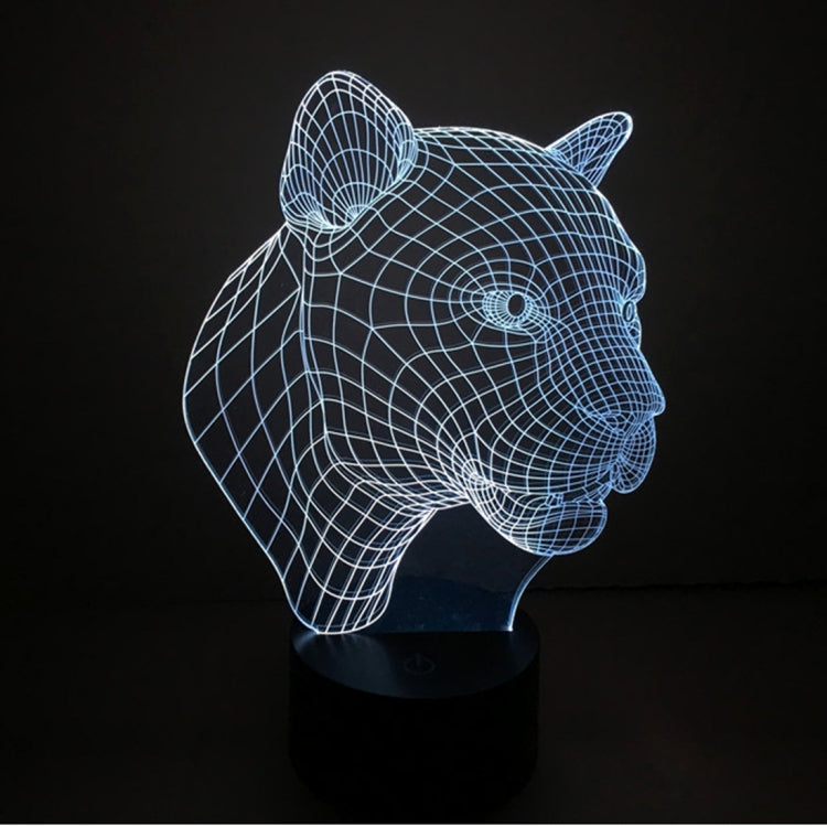 Leopard Style 3D Touch Switch Control LED Light , 7 Color Discoloration Creative Visual Stereo Lamp Desk Lamp Night Light - Novelty Lighting by PMC TechLife | Online Shopping South Africa | PMC TechLife | Buy Now Pay Later Mobicred