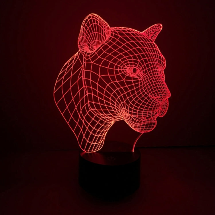 Leopard Style 3D Touch Switch Control LED Light , 7 Color Discoloration Creative Visual Stereo Lamp Desk Lamp Night Light - Novelty Lighting by PMC TechLife | Online Shopping South Africa | PMC TechLife | Buy Now Pay Later Mobicred