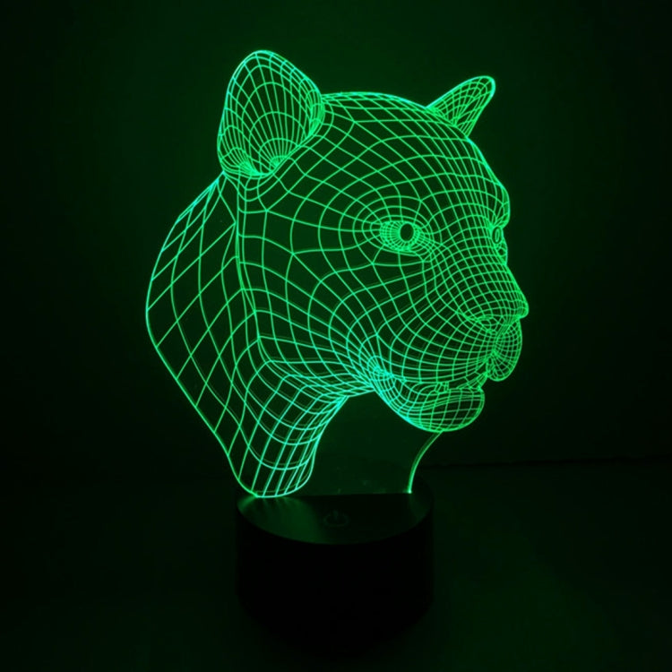 Leopard Style 3D Touch Switch Control LED Light , 7 Color Discoloration Creative Visual Stereo Lamp Desk Lamp Night Light - Novelty Lighting by PMC TechLife | Online Shopping South Africa | PMC TechLife | Buy Now Pay Later Mobicred
