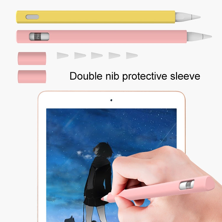 LOVE MEI For Apple Pencil 2 Triangle Shape Stylus Pen Silicone Protective Case Cover(Pink) - Pencil Accessories by LOVE MEI | Online Shopping South Africa | PMC TechLife | Buy Now Pay Later Mobicred