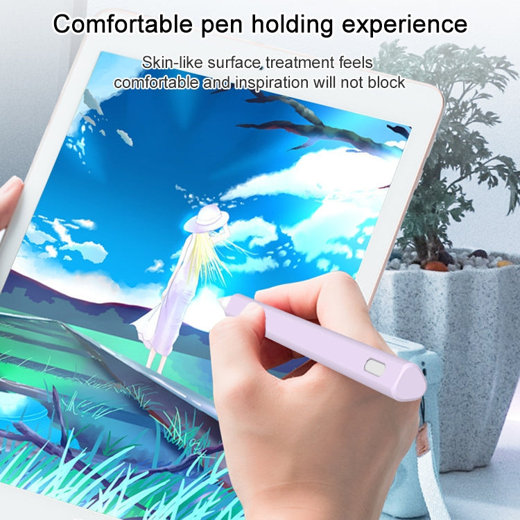 LOVE MEI For Apple Pencil 2 Triangle Shape Stylus Pen Silicone Protective Case Cover(Pink) - Pencil Accessories by LOVE MEI | Online Shopping South Africa | PMC TechLife | Buy Now Pay Later Mobicred