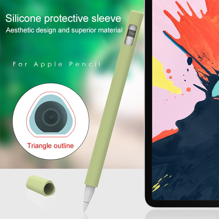 LOVE MEI For Apple Pencil 1 Triangle Shape Stylus Pen Silicone Protective Case Cover (Blue) - Pencil Accessories by LOVE MEI | Online Shopping South Africa | PMC TechLife