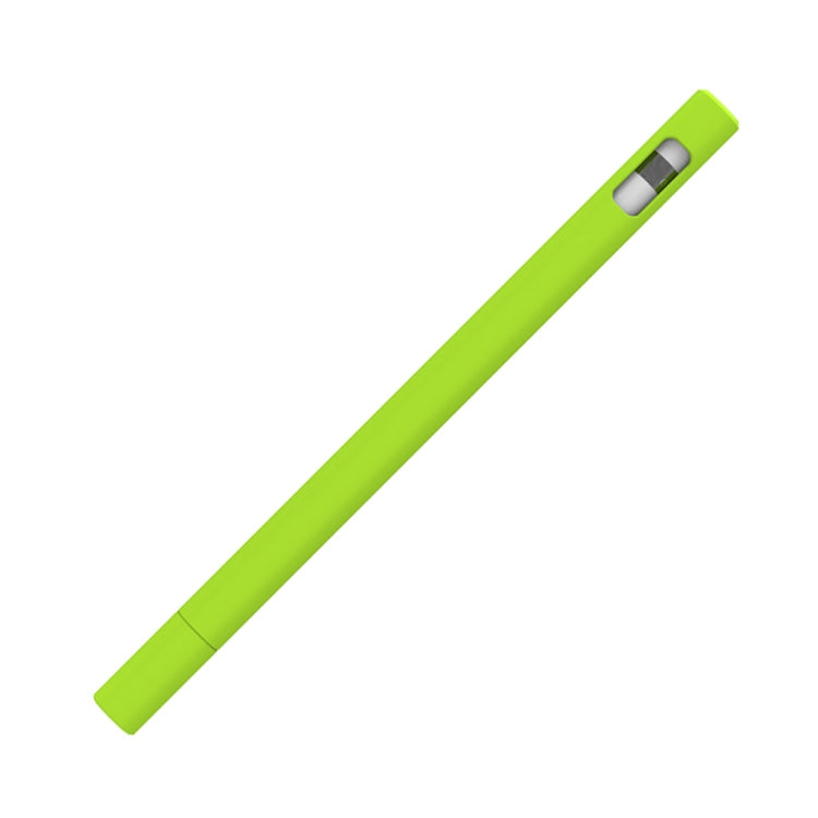 LOVE MEI For Apple Pencil 1 Triangle Shape Stylus Pen Silicone Protective Case Cover (Fluorescent Green) - Pencil Accessories by LOVE MEI | Online Shopping South Africa | PMC Jewellery