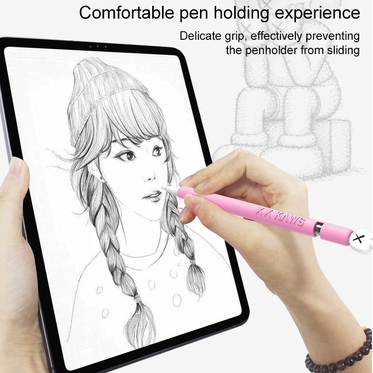 LOVE MEI For Apple Pencil 2 Middle Finger Shape Stylus Pen Silicone Protective Case Cover (Green) - Pencil Accessories by LOVE MEI | Online Shopping South Africa | PMC TechLife | Buy Now Pay Later Mobicred