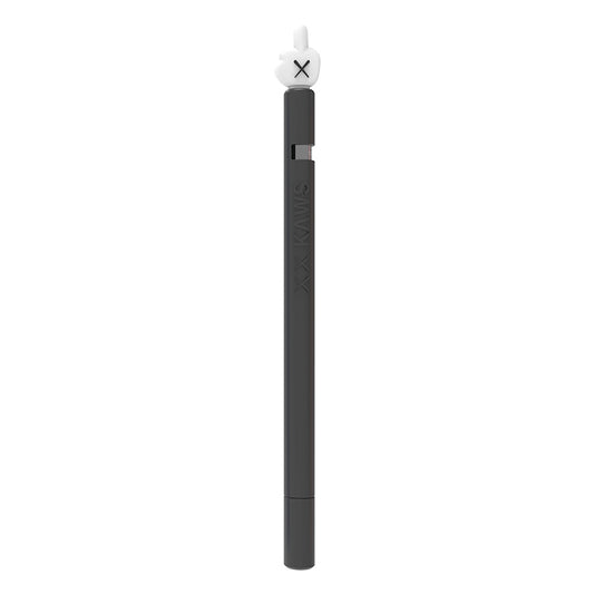 LOVE MEI For Apple Pencil 1 Middle Finger Shape Stylus Pen Silicone Protective Case Cover (Black) - Pencil Accessories by LOVE MEI | Online Shopping South Africa | PMC Jewellery