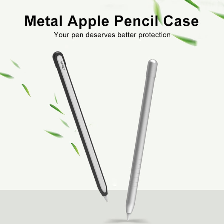 Metal Matte Non-slip Stylus Pen Protective Case for Apple Pencil 2 (Black) - free shipping - PMC Jewellery - Order now!