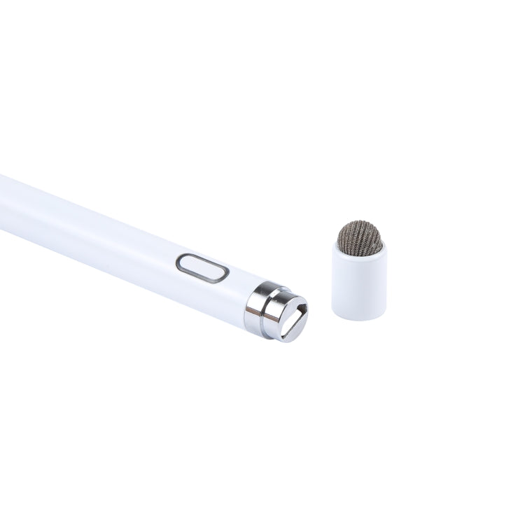 Universal Aluminum Alloy Active Capacitive Stylus Pen(White) - Stylus Pen by PMC TechLife | Online Shopping South Africa | PMC TechLife | Buy Now Pay Later Mobicred