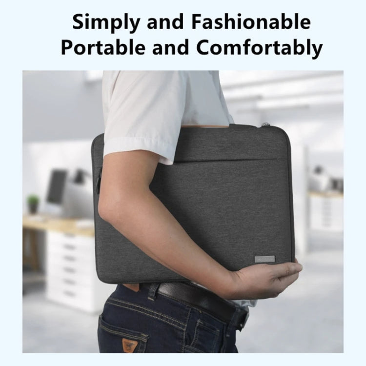 For 14 inch Laptop Zipper Waterproof  Handheld Sleeve Bag (Green) - 13.3 inch by PMC TechLife | Online Shopping South Africa | PMC TechLife | Buy Now Pay Later Mobicred