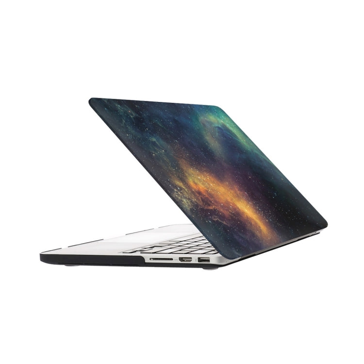 For Macbook Pro Retina 13.3 inch Starry Sky Patterns Apple Laptop Water Decals PC Protective Case(Green) - MacBook Pro Cases by PMC Jewellery | Online Shopping South Africa | PMC Jewellery | Buy Now Pay Later Mobicred