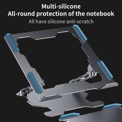 R-JUST HZ09 Mechanical Lifting Adjustable Laptop Holder (Silver) - MacBook Holder by R-JUST | Online Shopping South Africa | PMC Jewellery | Buy Now Pay Later Mobicred