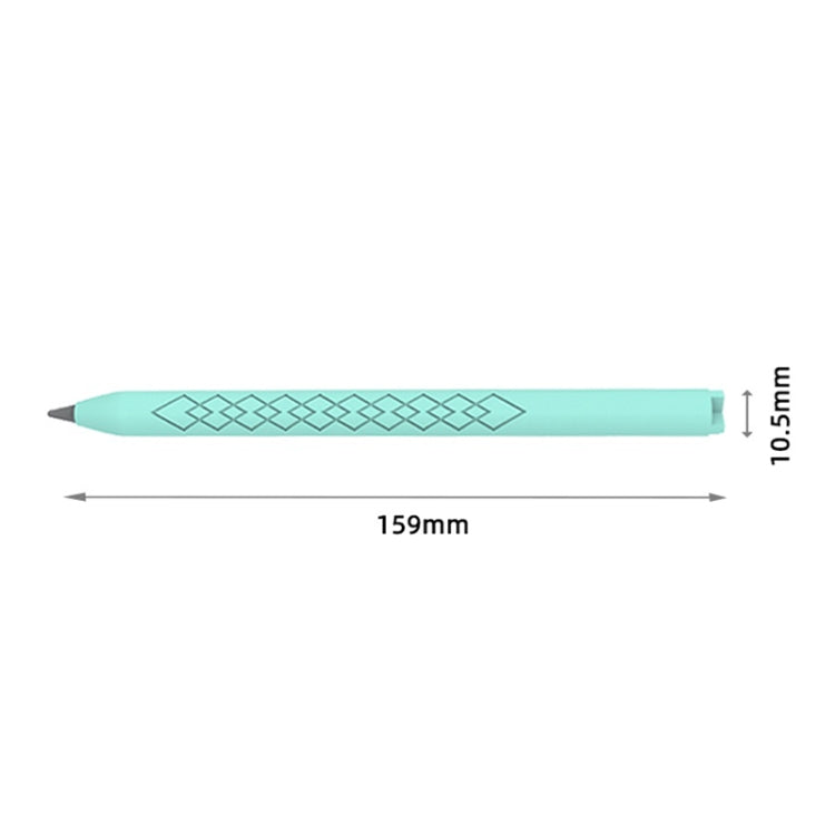 For Apple Pencil (USB-C) Diamond Pattern Silicone Stylus Pen Protective Case (White) - Pencil Accessories by PMC Jewellery | Online Shopping South Africa | PMC Jewellery | Buy Now Pay Later Mobicred
