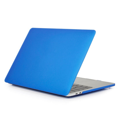 ENKAY Hat-Prince 2 in 1 Frosted Hard Shell Plastic Protective Case + Europe Version Ultra-thin TPU Keyboard Protector Cover for 2016 MacBook Pro 15.4 Inch with Touch Bar (A1707) (Dark Blue) - MacBook Pro Cases by ENKAY | Online Shopping South Africa | PMC Jewellery | Buy Now Pay Later Mobicred