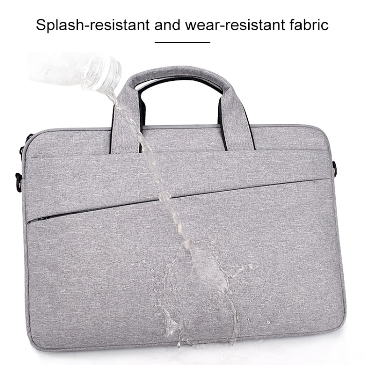 ST03S 14.1 inch Double Side Pockets Wearable Oxford Cloth Soft Handle Portable Laptop Tablet Bag(Grey) - free shipping - PMC TechLife - Order now!
