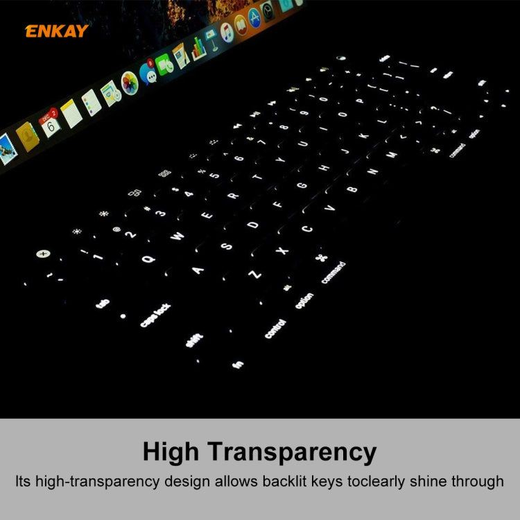 ENKAY TPU Keyboard Protector Cover for MacBook Pro 13.3 inch A1706 / A1989 / A2159 & Pro 15.4 inch A1707 / A1990 (withTouch Bar) , US Version - Keyboard Protector by ENKAY | Online Shopping South Africa | PMC Jewellery | Buy Now Pay Later Mobicred