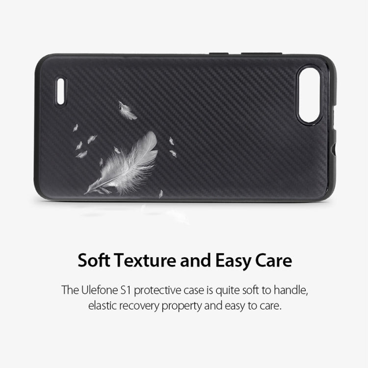 Original Carbon Fibre Texture TPU Protective Case for Ulefone S1(Black) - More Brand by PMC Jewellery | Online Shopping South Africa | PMC Jewellery | Buy Now Pay Later Mobicred