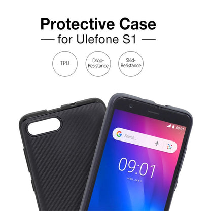 Original Carbon Fibre Texture TPU Protective Case for Ulefone S1(Black) - More Brand by PMC Jewellery | Online Shopping South Africa | PMC Jewellery | Buy Now Pay Later Mobicred