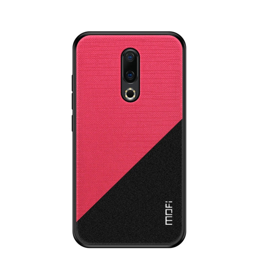 MOFI Shockproof TPU + PC + Cloth Pasted Case for Meizu 16 (Red) - Meizu by MOFI | Online Shopping South Africa | PMC Jewellery | Buy Now Pay Later Mobicred