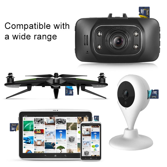 Zsuit 64GB High Speed Class10 Silver Grey TF(Micro SD) Memory Card - Micro SD Card by PMC TechLife | Online Shopping South Africa | PMC TechLife | Buy Now Pay Later Mobicred