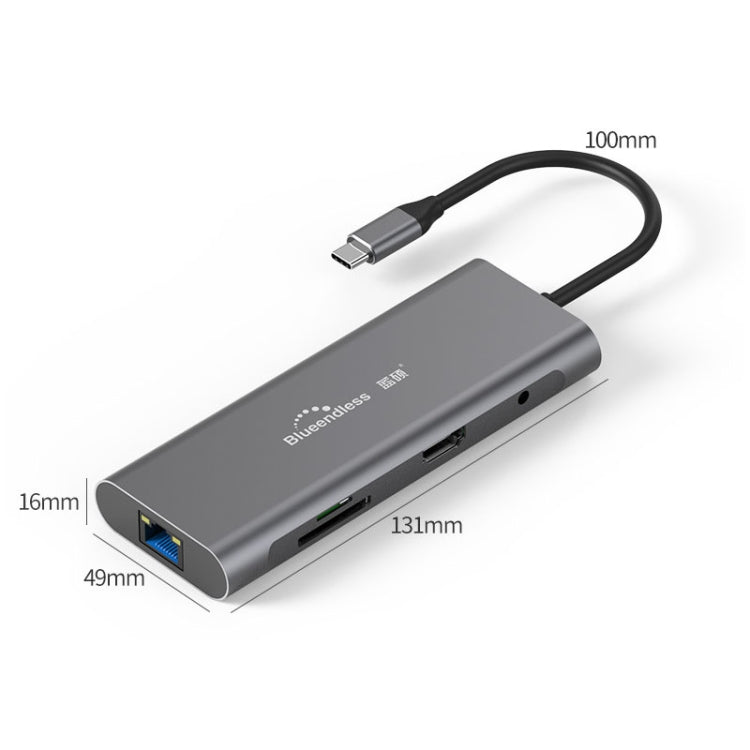 Blueendless 9 In 1 Multi-function Type-C / USB-C HUB Expansion Dock - free shipping - PMC Jewellery - Order now!