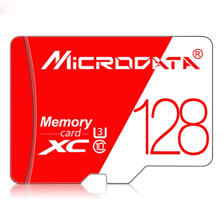 MICRODATA 128GB High Speed U3 Red and White TF(Micro SD) Memory Card - free shipping - PMC Jewellery - Order now!
