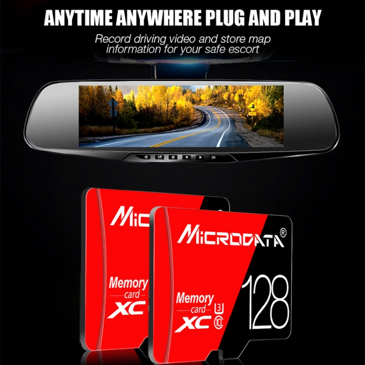 MICRODATA 64GB High Speed U3 Red and Black TF(Micro SD) Memory Card - free shipping - PMC TechLife - Order now!