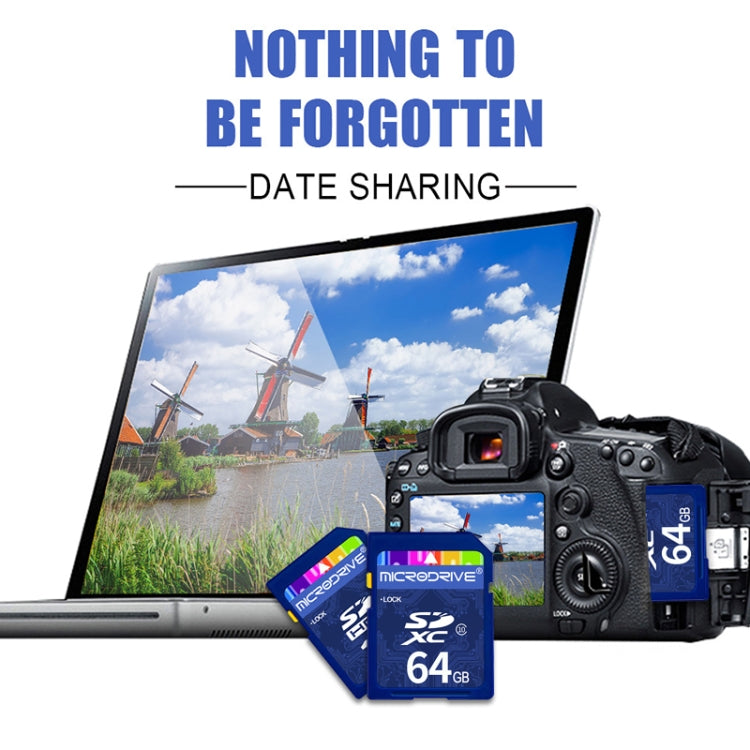 Microdrive 64GB High Speed Class 10 SD Memory Card for All Digital Devices with SD Card Slot - SD Card by PMC TechLife | Online Shopping South Africa | PMC TechLife | Buy Now Pay Later Mobicred