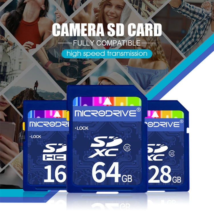 Microdrive 64GB High Speed Class 10 SD Memory Card for All Digital Devices with SD Card Slot - SD Card by PMC TechLife | Online Shopping South Africa | PMC TechLife | Buy Now Pay Later Mobicred