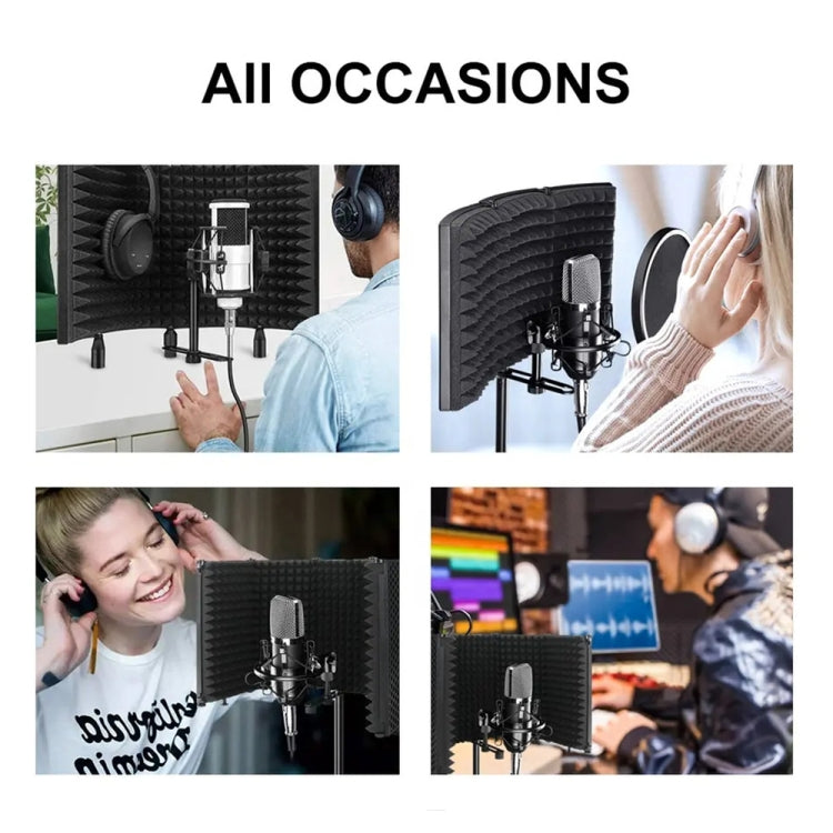 XTUGA P75 Foldable Recording Microphone Isolation Shield - free shipping - PMC Jewellery - Order now!