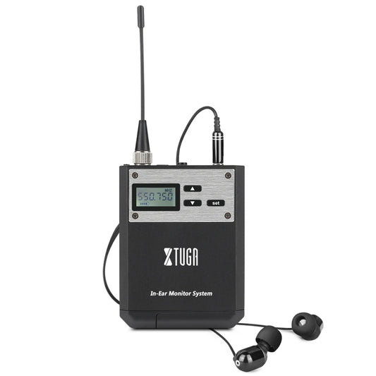 XTUGA IEM1100 UHF Wireless Stage Singer In-Ear Monitor System Single BodyPack Receiver - Camera Microphone by XTUGA | Online Shopping South Africa | PMC Jewellery | Buy Now Pay Later Mobicred