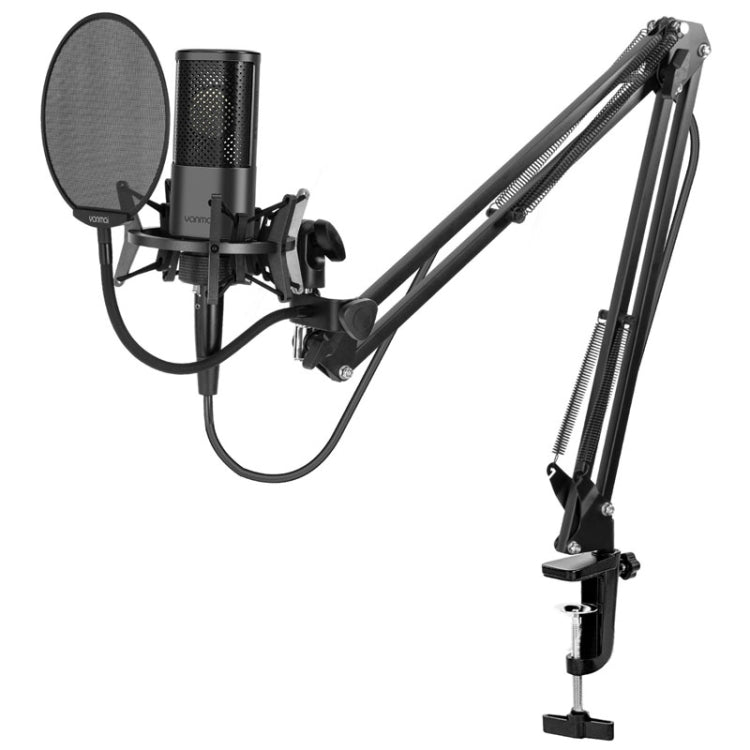 Yanmai X2 Active Noise Reduction Cardioid Pointing Capacitive Recording Microphone Set with Blowout Net & Cantilever Bracket & 1.7m 3.5mm Interface Cable - Microphone by Yanmai | Online Shopping South Africa | PMC Jewellery | Buy Now Pay Later Mobicred