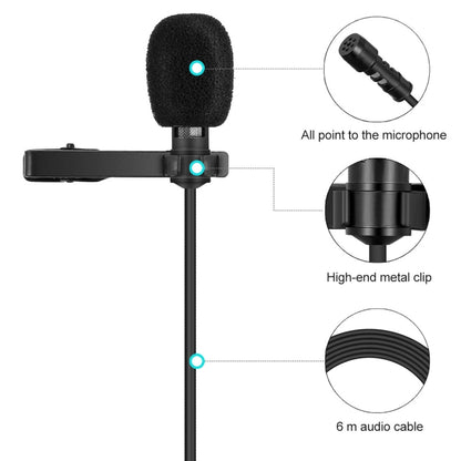 Yanmai R955S Professional Clip-on Lapel Mic Lavalier Omni-directional Condenser Microphone, For Live Broadcast, Show, KTV, etc - Microphone by Yanmai | Online Shopping South Africa | PMC Jewellery | Buy Now Pay Later Mobicred