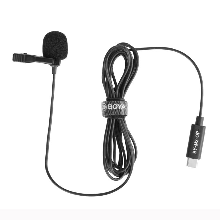 BOYA BY-M3-OP For DJI OSMO Pocket Clip-on Digital Lavalier Microphone (Black) - Microphone by BOYA | Online Shopping South Africa | PMC Jewellery | Buy Now Pay Later Mobicred