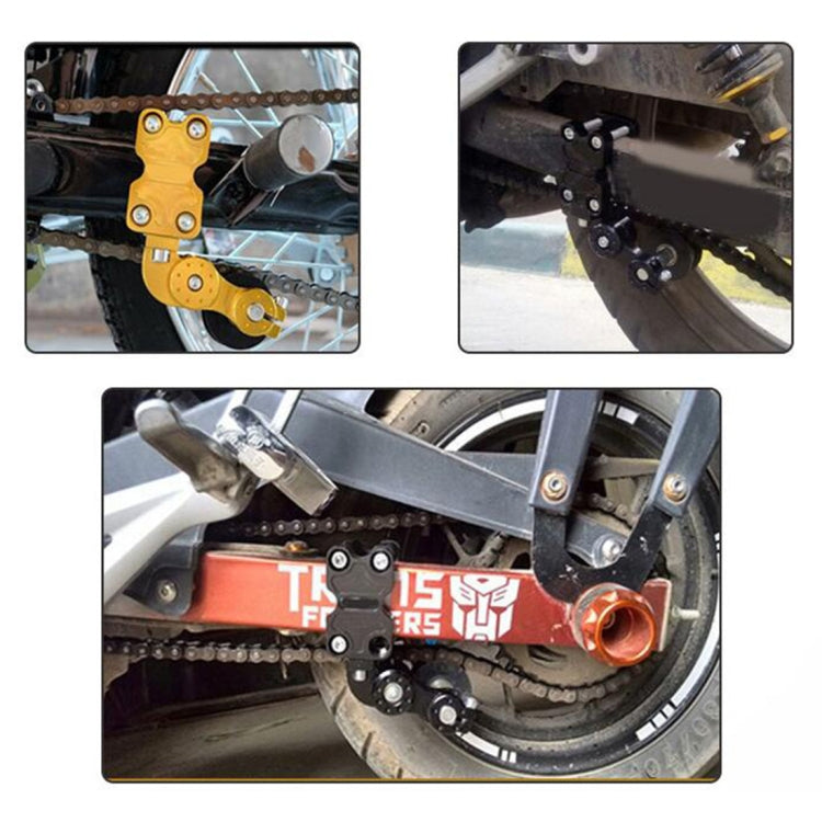 HC154 Motorcycle Modified Accessories Universal Aluminum Alloy Chain Adjuster(Black) - Replacement Parts by PMC TechLife | Online Shopping South Africa | PMC TechLife | Buy Now Pay Later Mobicred