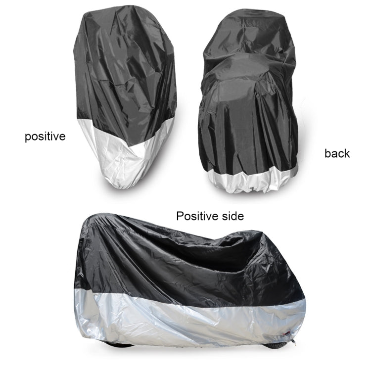 210D Oxford Cloth Motorcycle Electric Car Rainproof Dust-proof Cover, Size: XXL (Silver) - Raincoat by PMC Jewellery | Online Shopping South Africa | PMC Jewellery | Buy Now Pay Later Mobicred