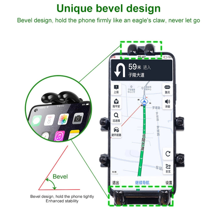 M10 Bolt Ball-Head Motorcycle Multi-function Eight-jaw Aluminum Phone Navigation Holder Bracket with Anti-theft Knobs - Holder by PMC TechLife | Online Shopping South Africa | PMC TechLife | Buy Now Pay Later Mobicred