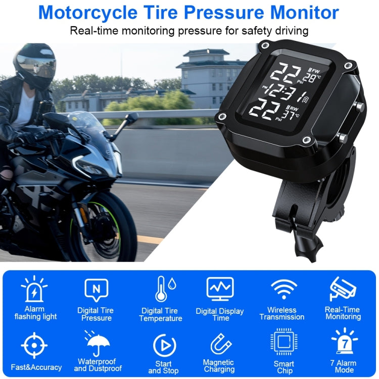 M6 Motorcycles Tire Pressure Monitor with Holder - Electrical Instruments by PMC TechLife | Online Shopping South Africa | PMC TechLife