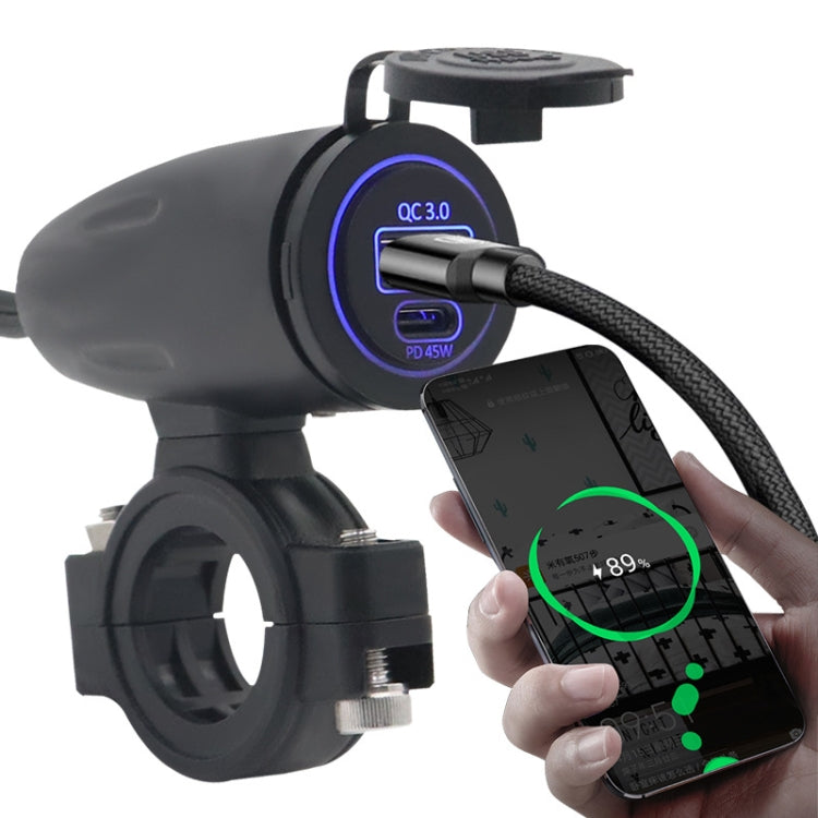 C5931-Z Motorcycle 45W PD Fast Charge + QC3.0 Dual Interface Charger - Battery Charger by PMC TechLife | Online Shopping South Africa | PMC TechLife | Buy Now Pay Later Mobicred