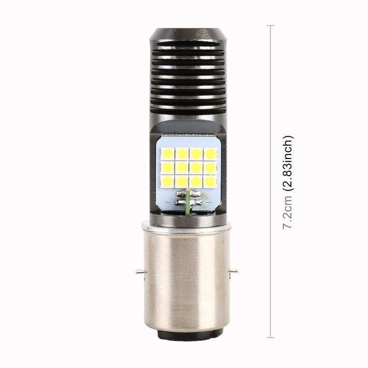 BA20D DC12V / 7.4W Motorcycle LED Headlight with 24LEDs SMD-3030 Lamp Beads (White Light) - Headlights by PMC TechLife | Online Shopping South Africa | PMC TechLife | Buy Now Pay Later Mobicred