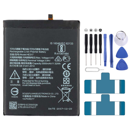 HE317 Li-ion Polymer Battery for Nokia 6 TA-1000 TA-1003 TA-1021 TA-1025 TA-1033 TA-1039 - For Nokia by PMC Jewellery | Online Shopping South Africa | PMC Jewellery | Buy Now Pay Later Mobicred